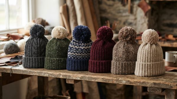 Découvrez nos bonnets pompon homme artisanaux et éco-responsables