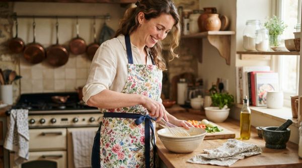 Tablier de cuisine pour femme : quel tissu choisir ?